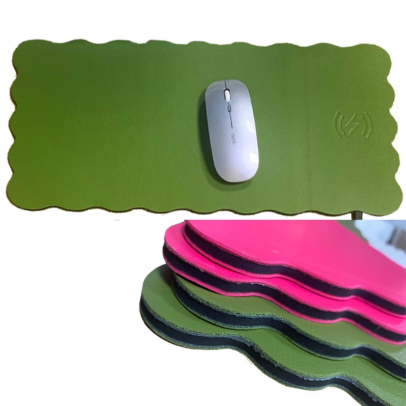 異形皮革無線充鼠標(biāo)墊 熱銷手機(jī)無線充鼠標(biāo)墊批發(fā)電競(jìng)游戲網(wǎng)吧加厚電腦辦公鼠標(biāo)墊